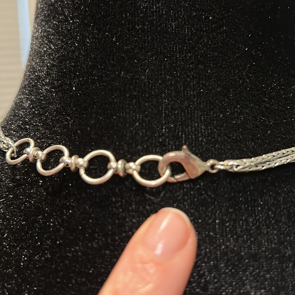 Silver statement necklace - Picture 5 of 6